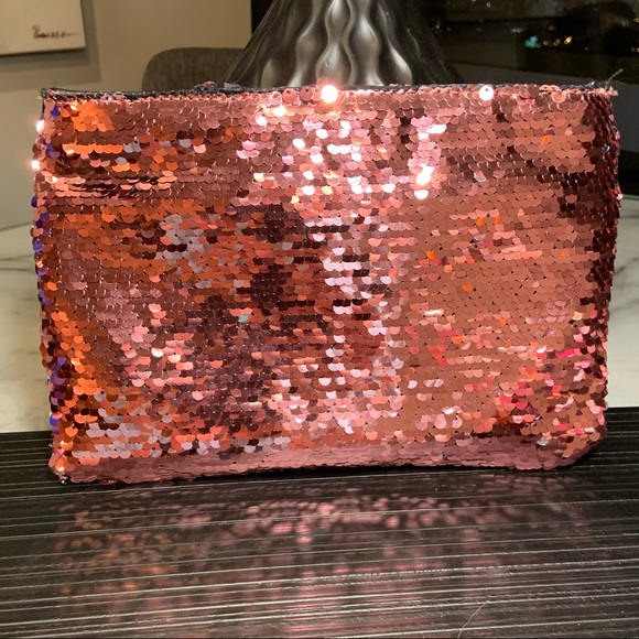 Two Way Sequin Pouch - Rose All Day - 8 Oak Lane - Picture 2 of 6